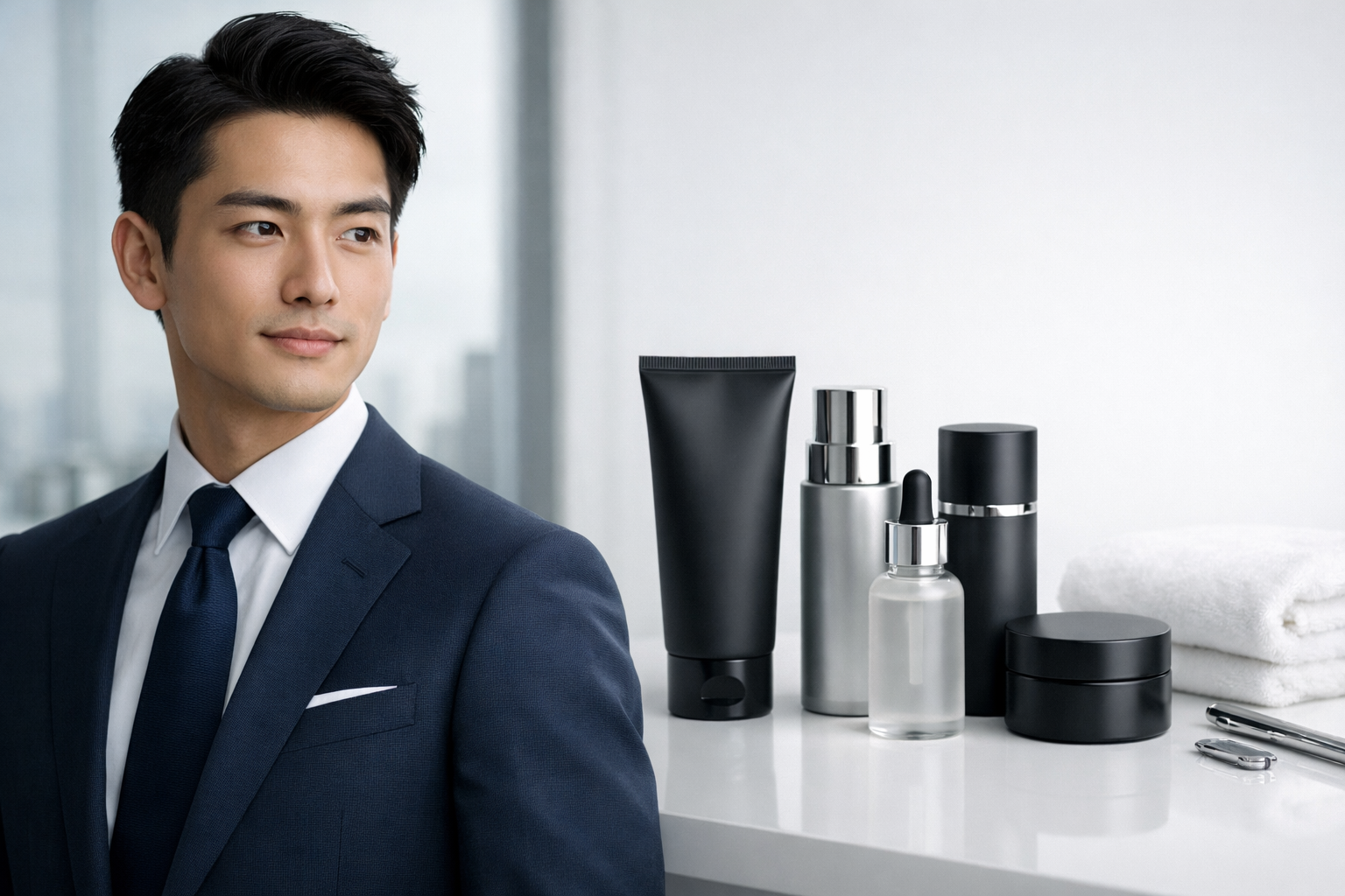 ウェットヘアで作る清潔感 働く男の正解スタイルのアイキャッチ画像