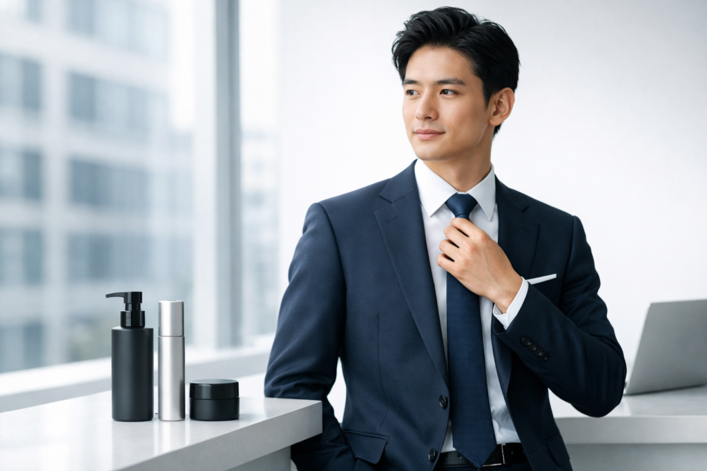 ヘアバームで作る清潔感ヘア入門のアイキャッチ画像