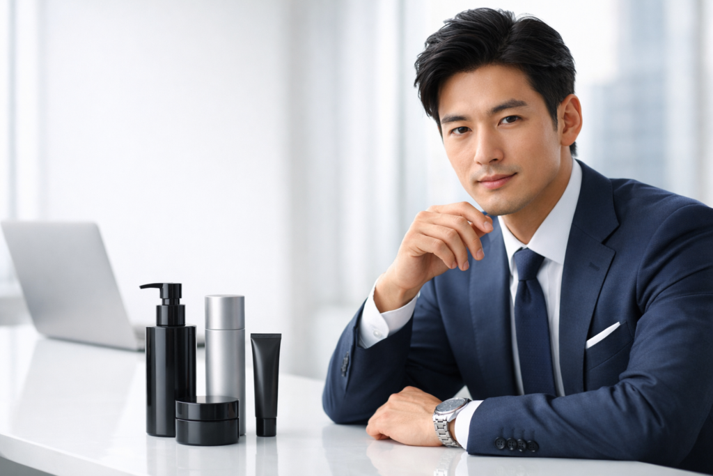 似合う色で清潔感アップ：メンズパーソナルカラー入門のアイキャッチ画像