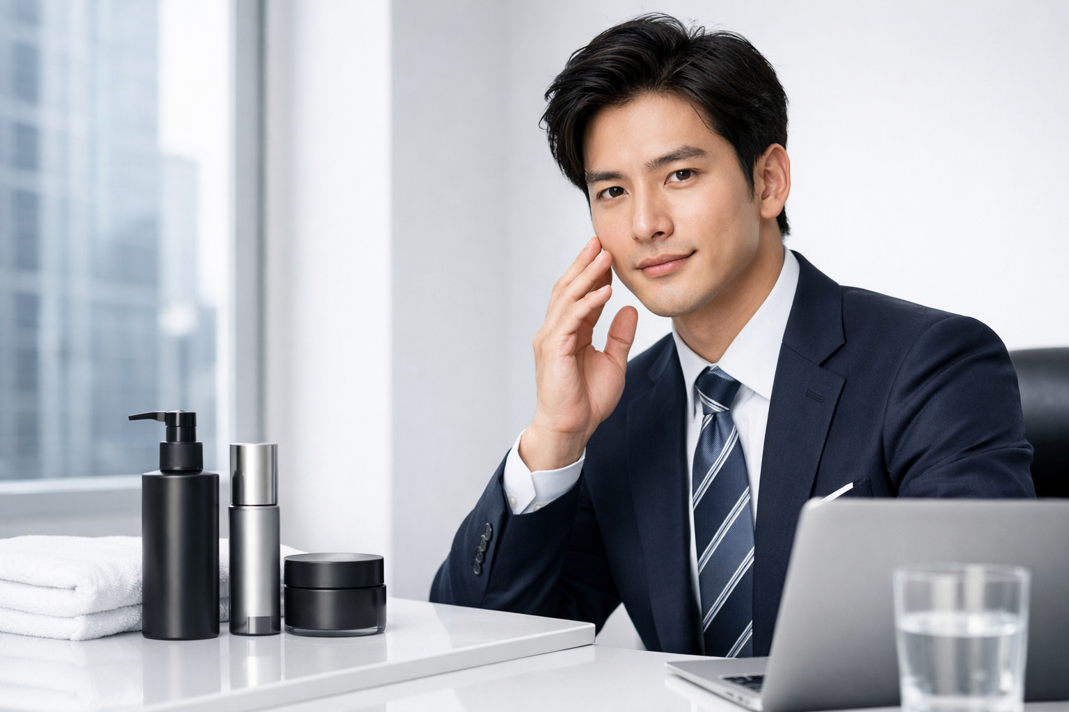 前髪を上げて「仕事顔」に:清潔感と信頼感を上げる方法のアイキャッチ画像