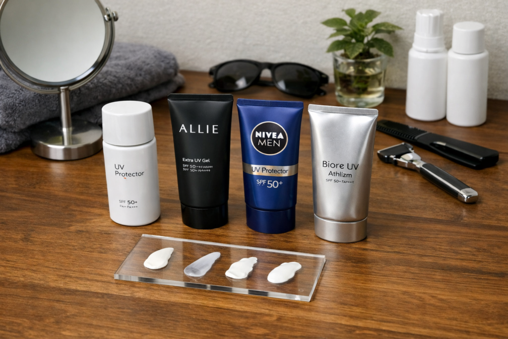 白浮きしにくいメンズ日焼け止め比較|営業・商談でも浮かない「清潔感UV」の選び方の本文先頭画像