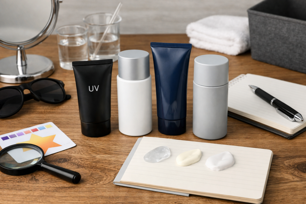 白浮きしにくいメンズ日焼け止め比較|営業・商談でも浮かない「清潔感UV」の選び方の本文先頭画像