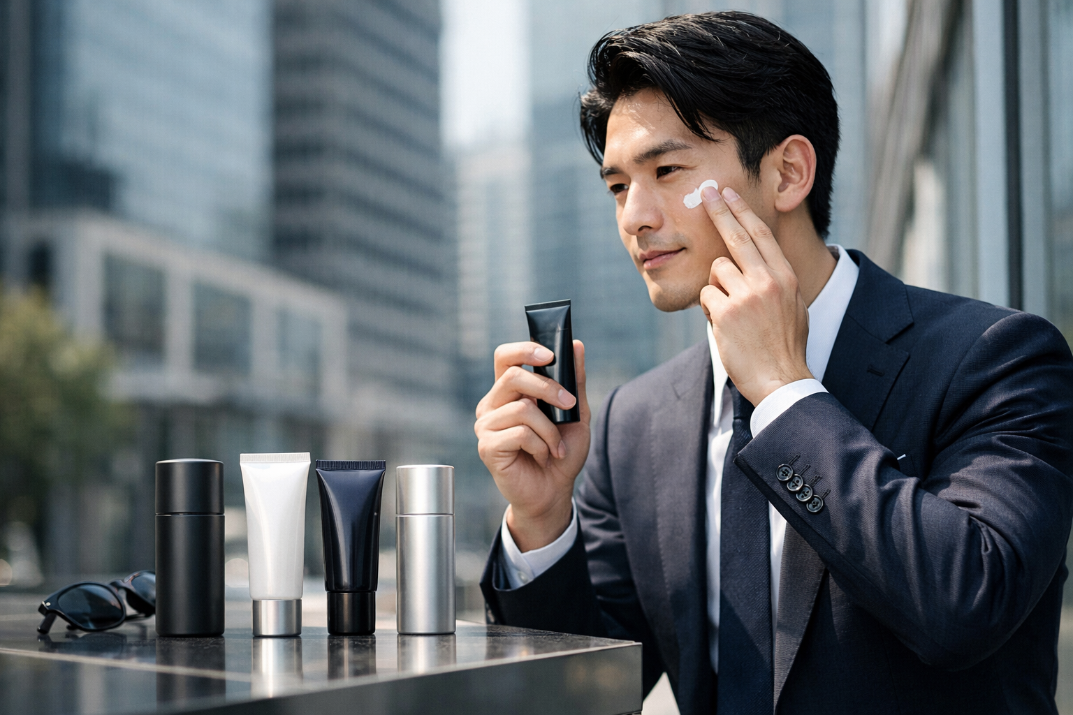 白浮きしにくいメンズ日焼け止め比較|営業・商談でも浮かない「清潔感UV」の選び方のアイキャッチ画像