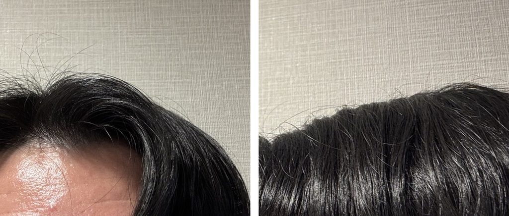 トリエ スプレー10を使った男性の髪型 正面と側面